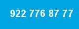 922 776 87 77 922 776 87 77